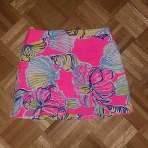 Lilly Pulitzer Flower & Shell Skort Size 4